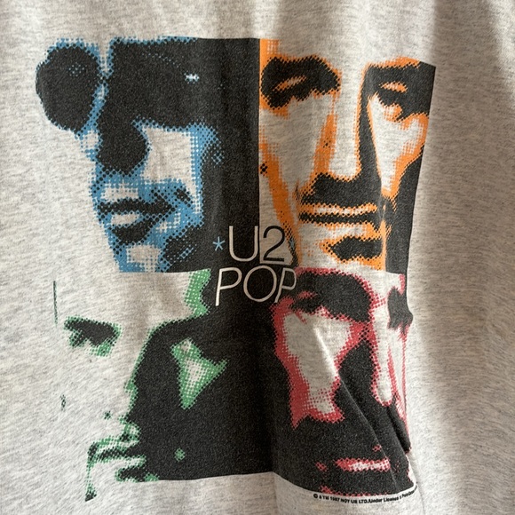 Vintage 1997 XL U2 PopMart Tour Concert T-Shirt PolyGram - Picture 2 of 5